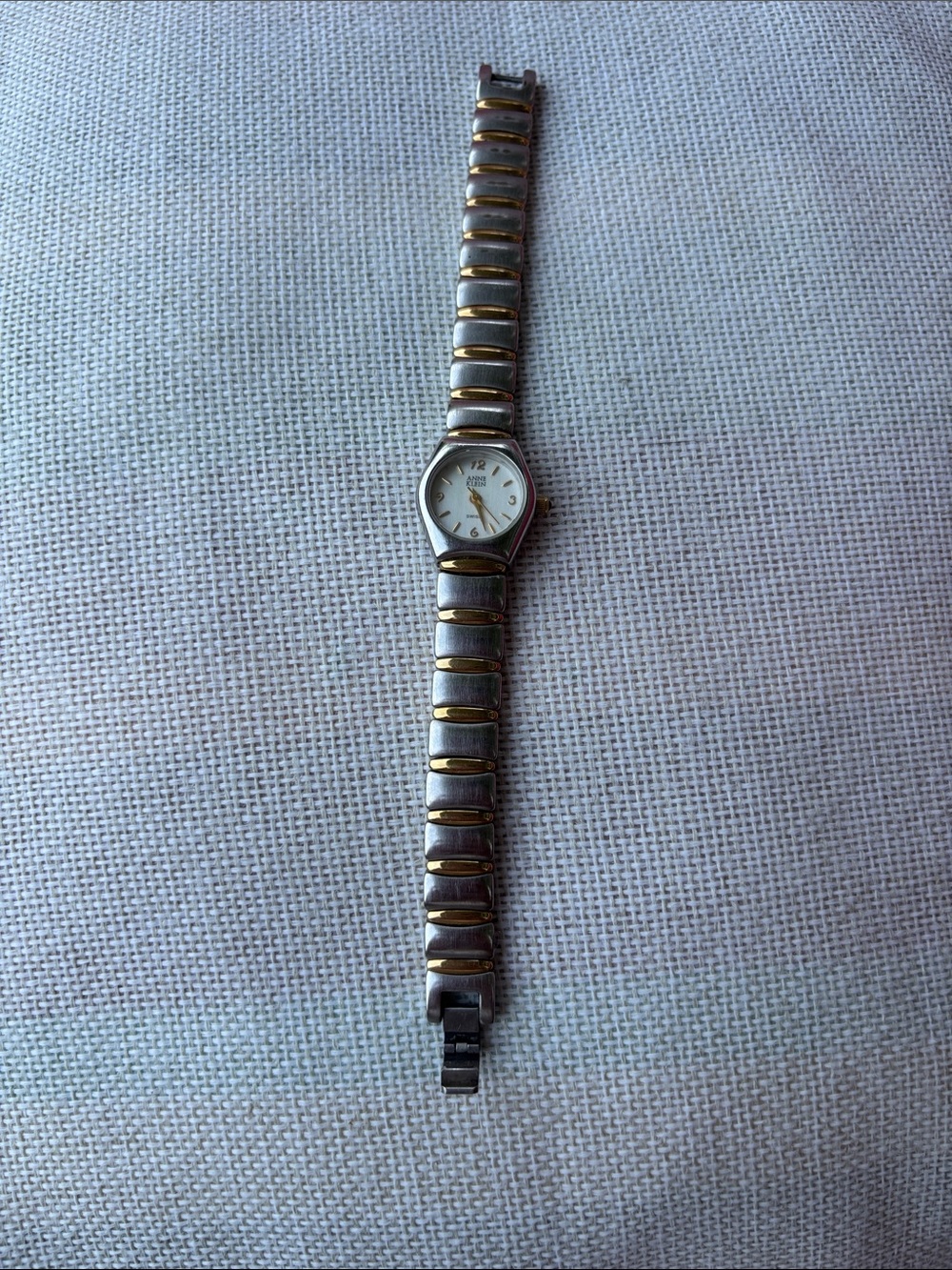 Anne Klein Two-Tone Silver and Gold Ladies' Analog Watch.  Untested